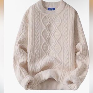 Cream Cable Knit Sweater